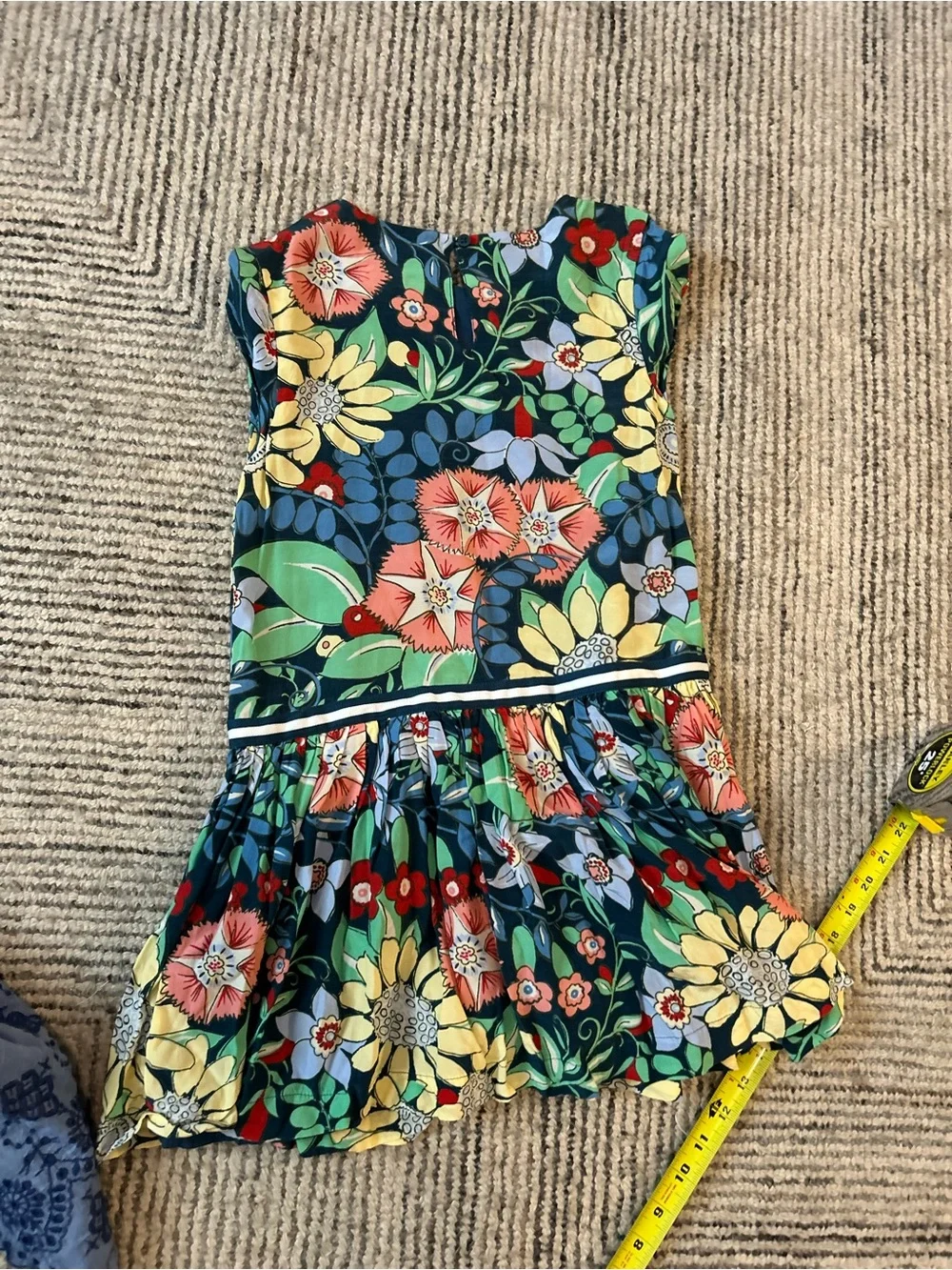 Gymboree Dress Colorful Floral Garden Party Girls' Dress Size M 7-8